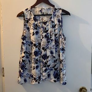 WHBM Floral Blouse